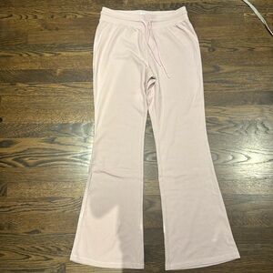 Sunday Best Pink Waffle Flare Pants